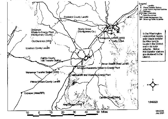 Map of facilities